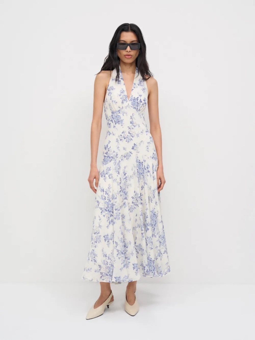 REFORMATION Briony Dress in Lana 6